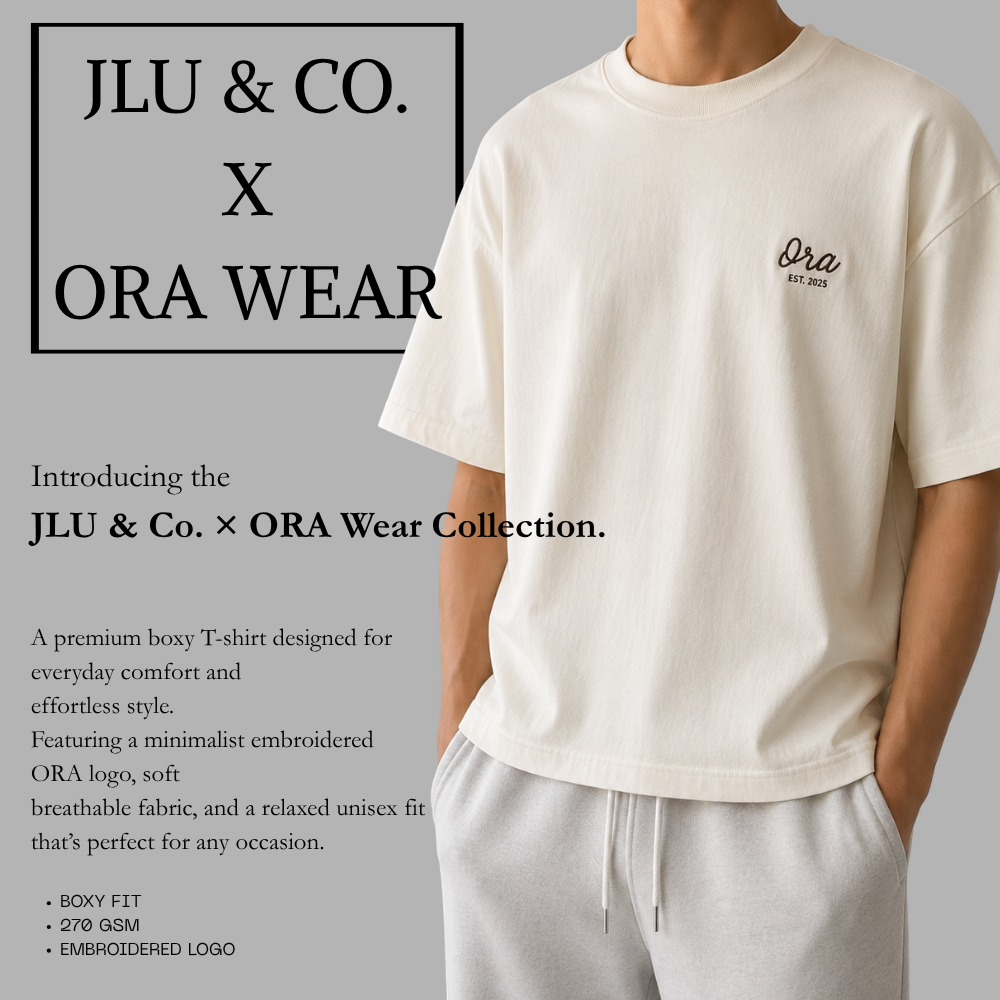 JLU & Co. x ORA Wear Premium Boxy T-Shirt | Unisex