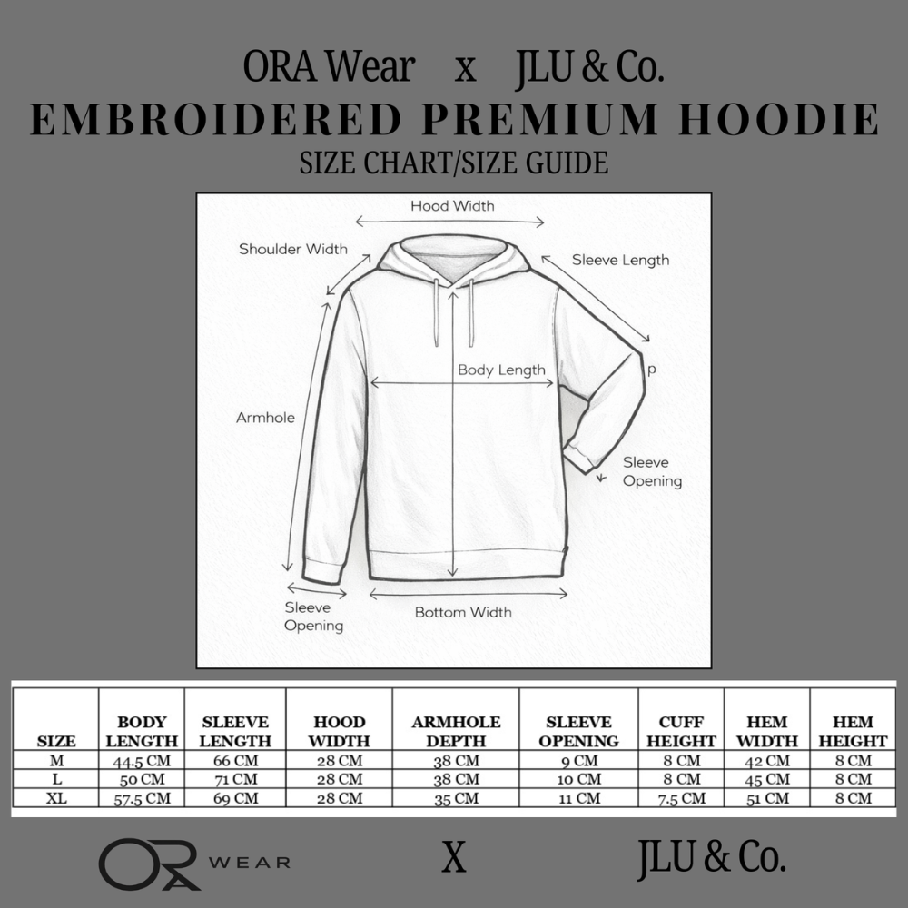 JLU & Co. X Ora Wear Semi-Cropped Hoodie