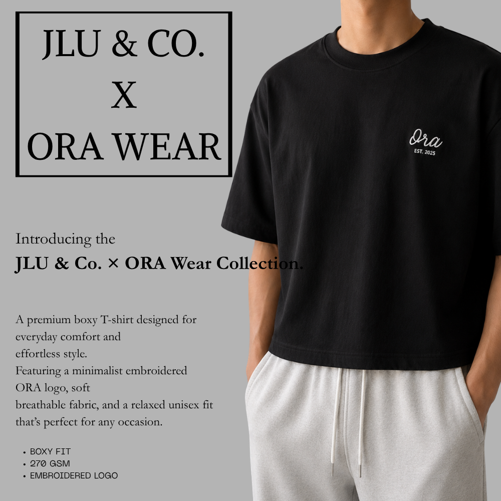JLU & Co. x ORA Wear Premium Boxy T-Shirt | Unisex