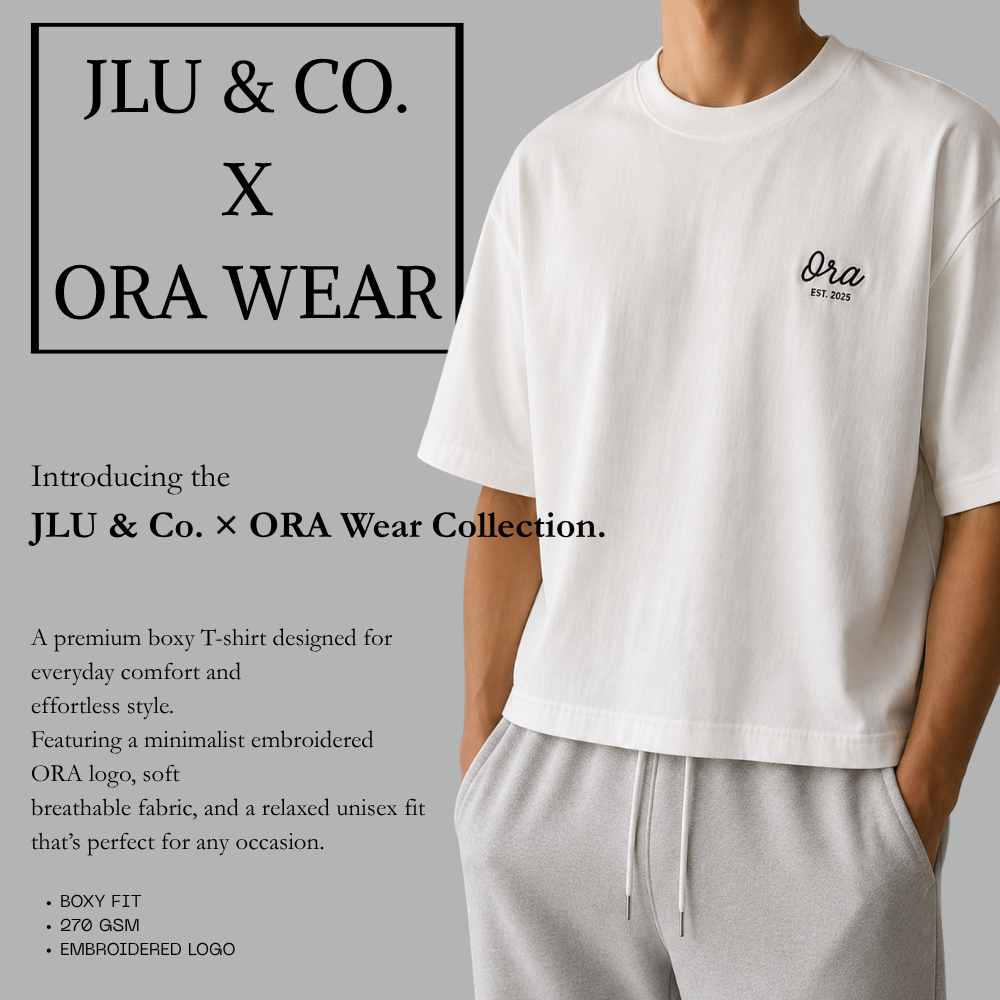 JLU & Co. x ORA Wear Premium Boxy T-Shirt | Unisex