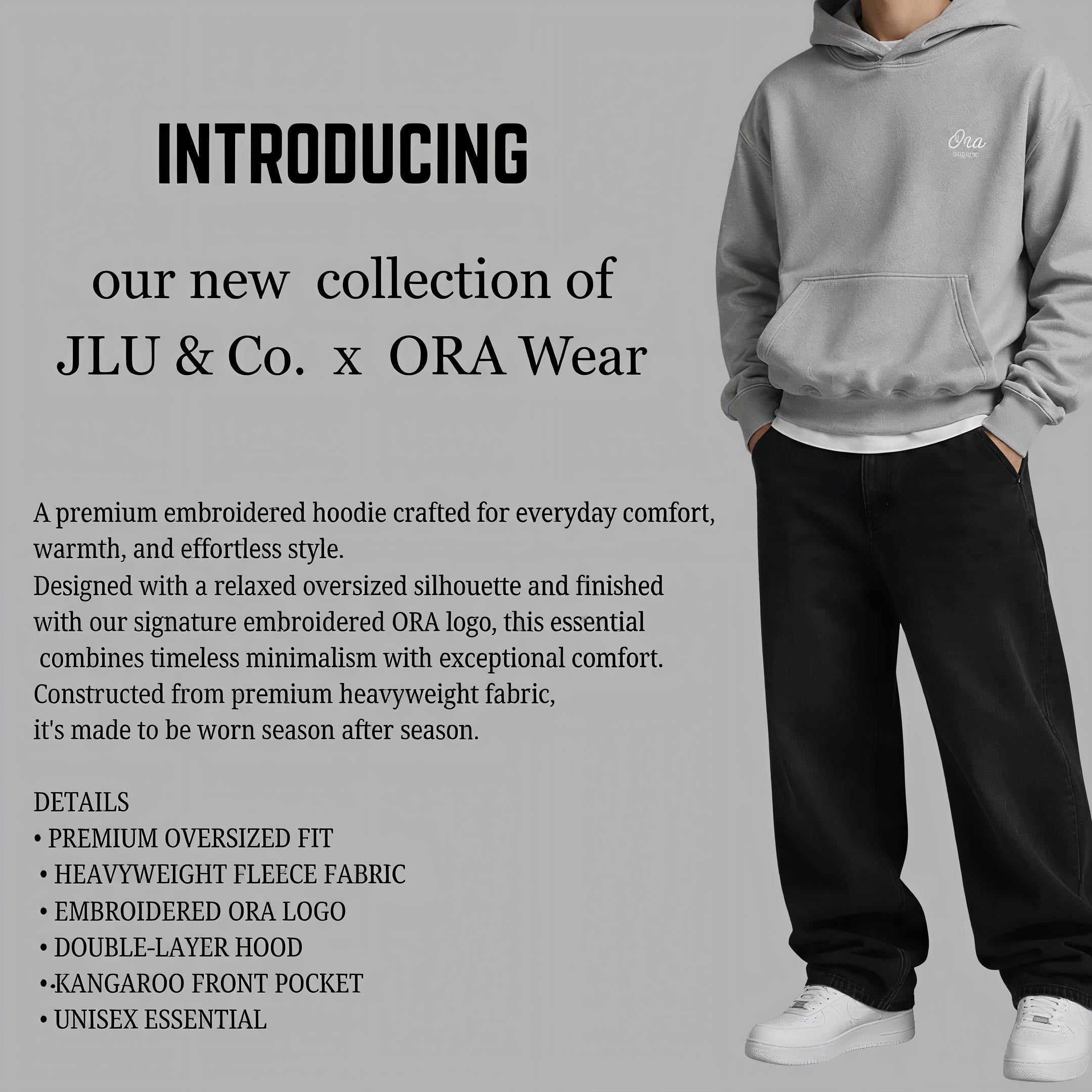 JLU & Co. X Ora Wear Semi-Cropped Hoodie